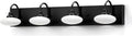 Matt Black LED Vanity Light Fixture - 4-Light Wall Sconce for Bathroom Over Mirror, Modern Hallway Cloakroom Lighting, 3000K-6000K Selectable, Dimmable