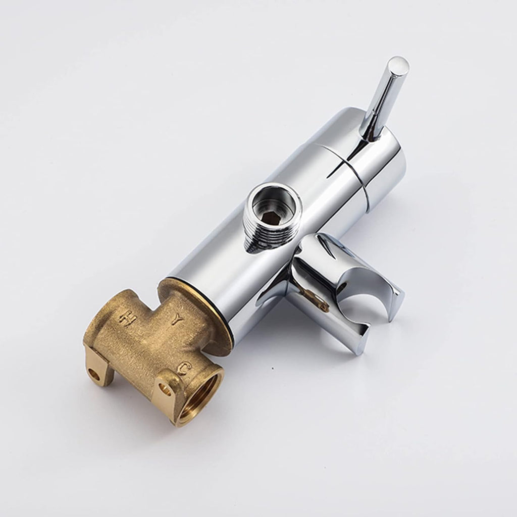 Handheld Bidet Sprayer for Toilet, Brass Bathroom Concealed Bidet Sprayer, Bidet Sprayer Set, Portable Bidet for Toilet, Wall-Mounted Mixer Hot and Cold Water for Bathroo-Chrome