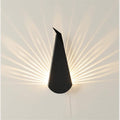 Modern Scandinavian LED Wall Lamp - Black Wrought Iron Fixture for Aisle, Stairs, Corridor, Bedroom, Toilet - Minimalist Indoor Lighting, 36x14cm Elegant Design