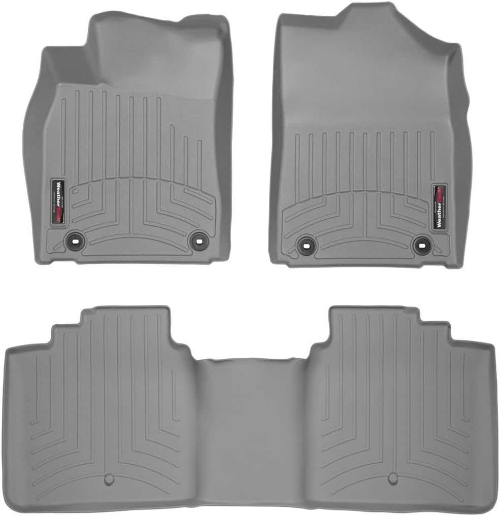WeatherTech Custom Fit FloorLiners for Lexus ES - 1st & 2nd Row (46476-1-3), Grey