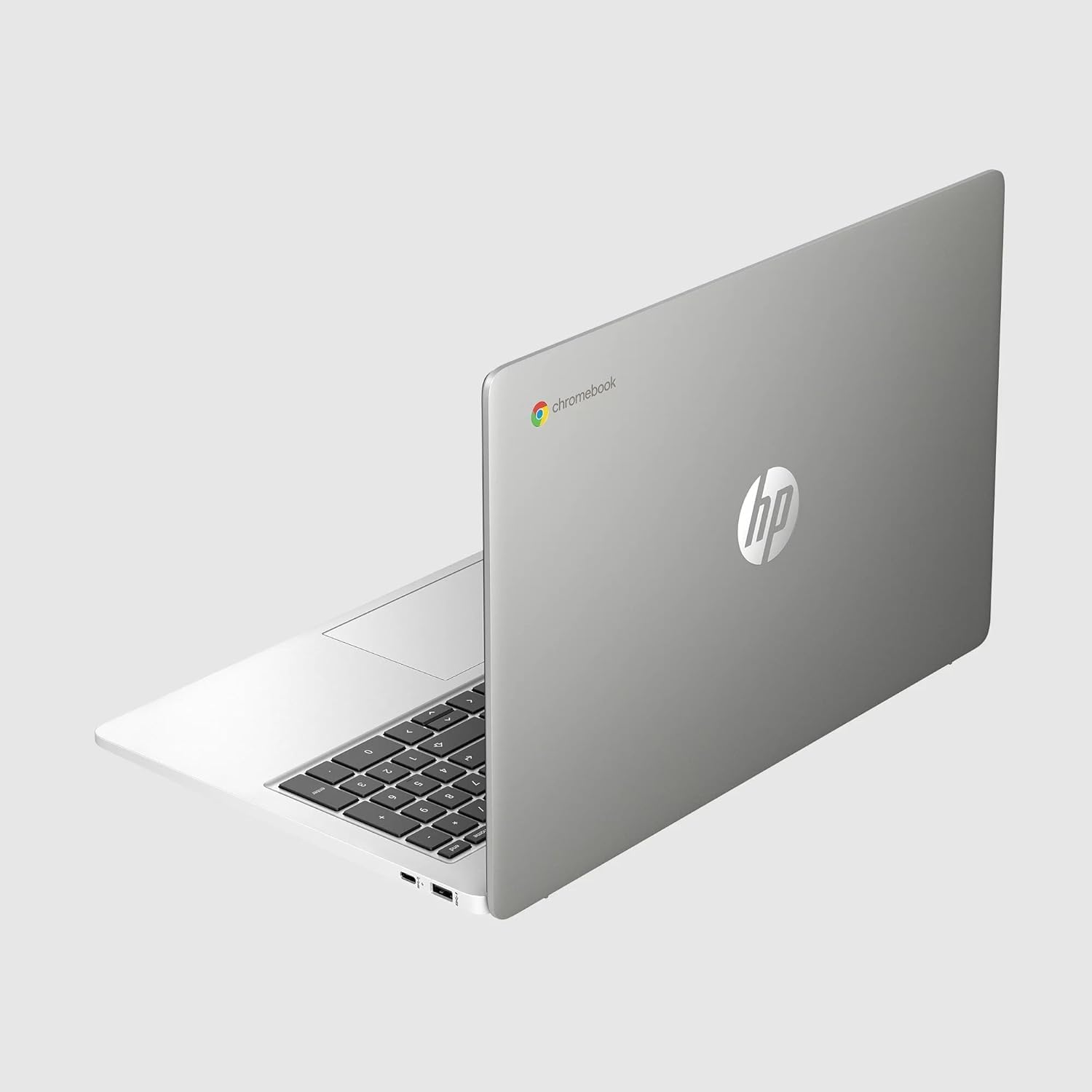 HP Laptop 15 Chromebook in Silver 15.6in HD Pentium Quad Core 8GB RAM 128GB Storage WiFi Webcam 4K Grahics Chrome OS (15a – Renewed)