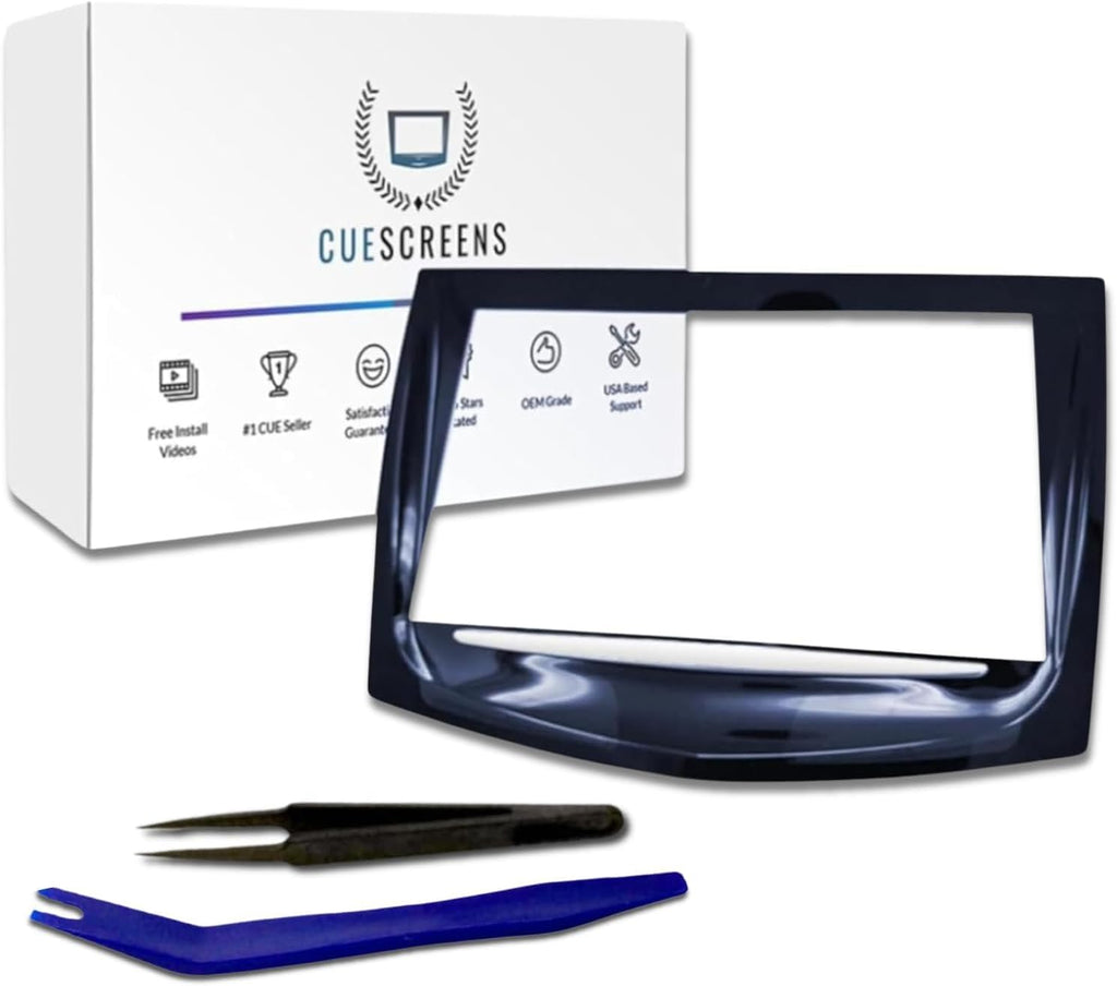 Cadillac CUE Ultra-Premium Touch Screen Replacement (2013–2020) – Upgraded QuantumCore Chip with Pro-Grade Toolkit – Dual-Mode Chip, HD Gel-Free Display, Lifetime Warranty from Cuescreens USA