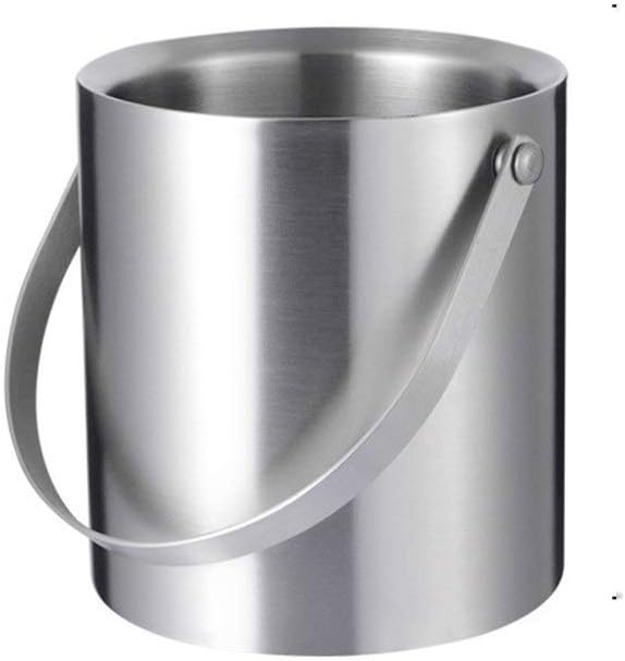 ice bucket, Ice Bucket Bar Stainless Steel Ice Bucket Red Wine Ice Bucket Double Insulation Champagne Ice Bucket Beer Ice Bucket Home