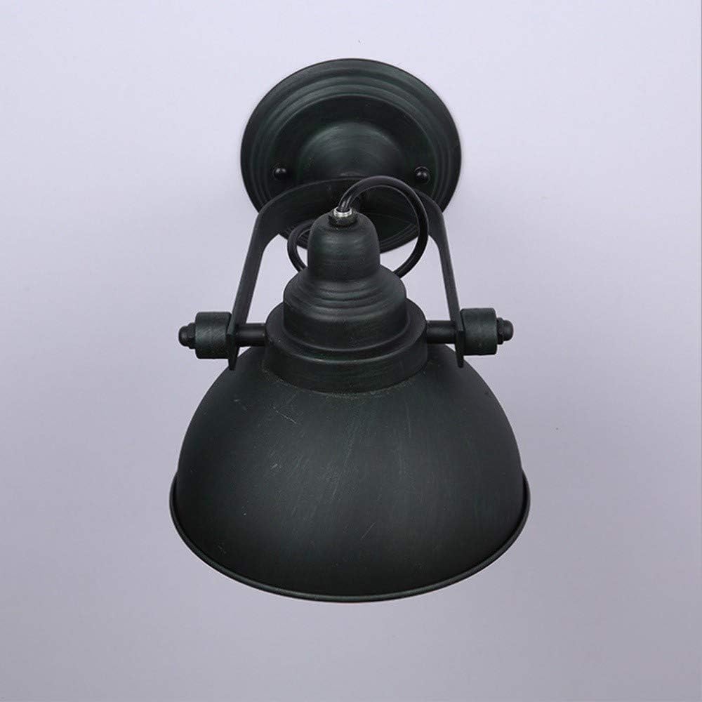 Retro Industrial Wall Sconce Single Head Adjustable Black Baking Paint Wrought Iron Wall Illumination Hollow Lampshade Brushed Nickel Bathroom Wall Lantern,Modern Design