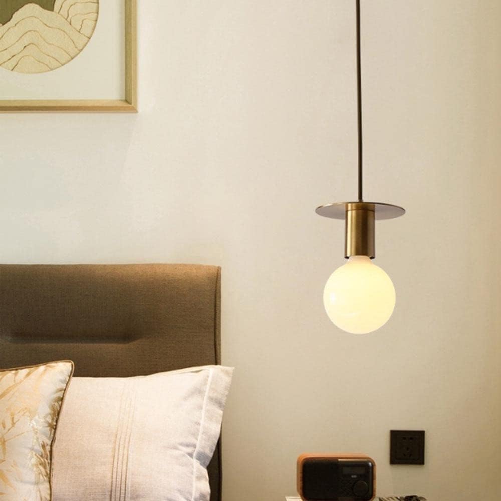 Ball-Shaped Glass Chandelier Lampshade - Modern Style Pendant Lamp E27 Screw Single Head Lighting Fixtures Attic Bedside Study Decoration Hanging Light,Modern Design