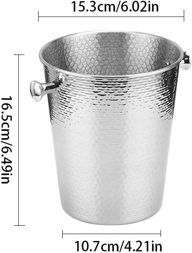 Ice Bucket Ice Bucket for Freezer Creative Ice Bucket Champagne Bucket Home Metal Bar Ktv Ice Bucket Red Wine Bucket Ice Bucket Ice Buckets Party Cooler Drink Cooler(A,B)