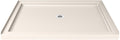 DreamLine SlimLine 32 in. D x 42 in. W x 2 3/4 in. H Center Drain Single Threshold Shower Base in Biscuit, DLT-1132420-22