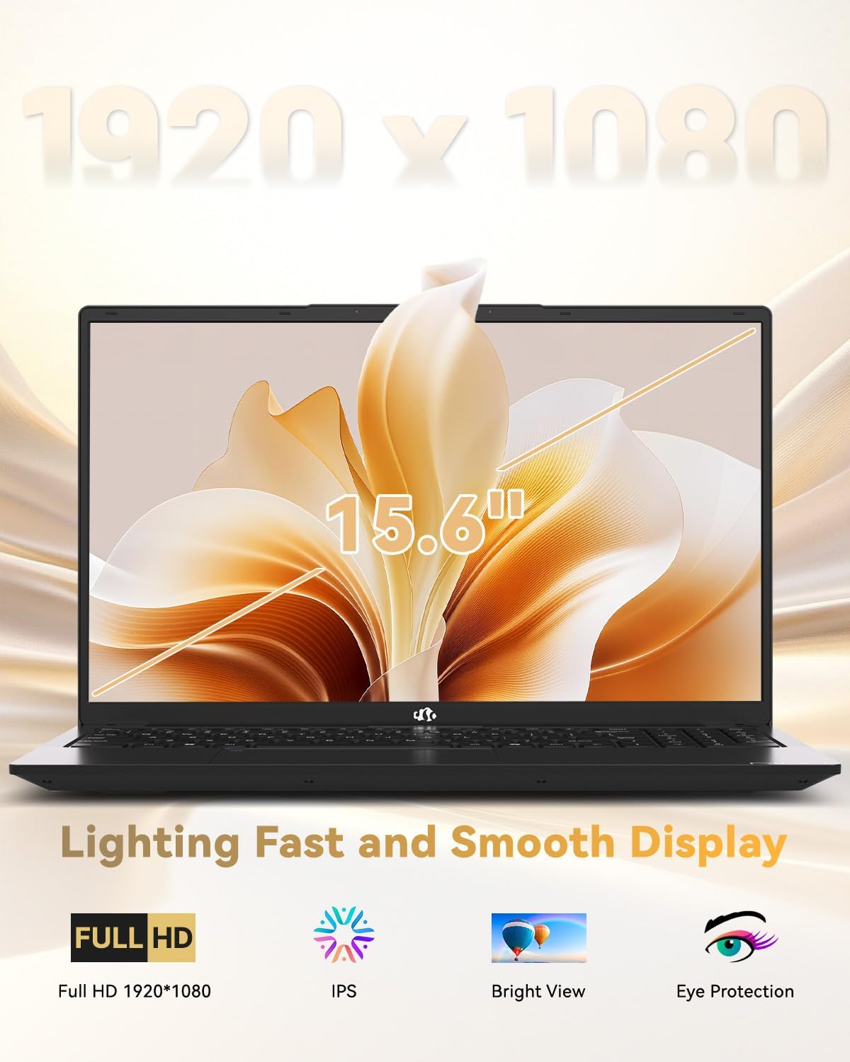 NIMO 15.6' IPS FHD-Business-Laptop, 8 Cores AMD Ryzen 7 Pro 6850U 32GB RAM 1TB SSD (Beat i7-1360P Up to 4.7GHz) Radeon 680M 100W Fast PD Backlit Keyboard for Content Creators & Student 2-Yr Warranty