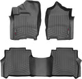 WeatherTech Custom Fit FloorLiners for Nissan Titan XD, Titan, Titan XD - 1st & 2nd Row (44908-1-2), Black