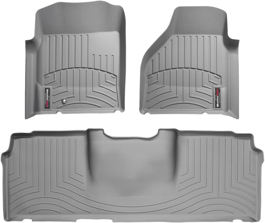 WeatherTech Custom Fit FloorLiners for Dodge Ram Truck 1500, 2500/3500-1st & 2nd Row (46012-1-3), Grey