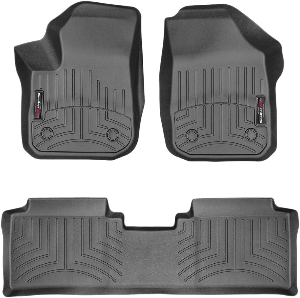 WeatherTech Custom Fit FloorLiners for Buick Envision - 1st & 2nd Row (44964-1-2), Black