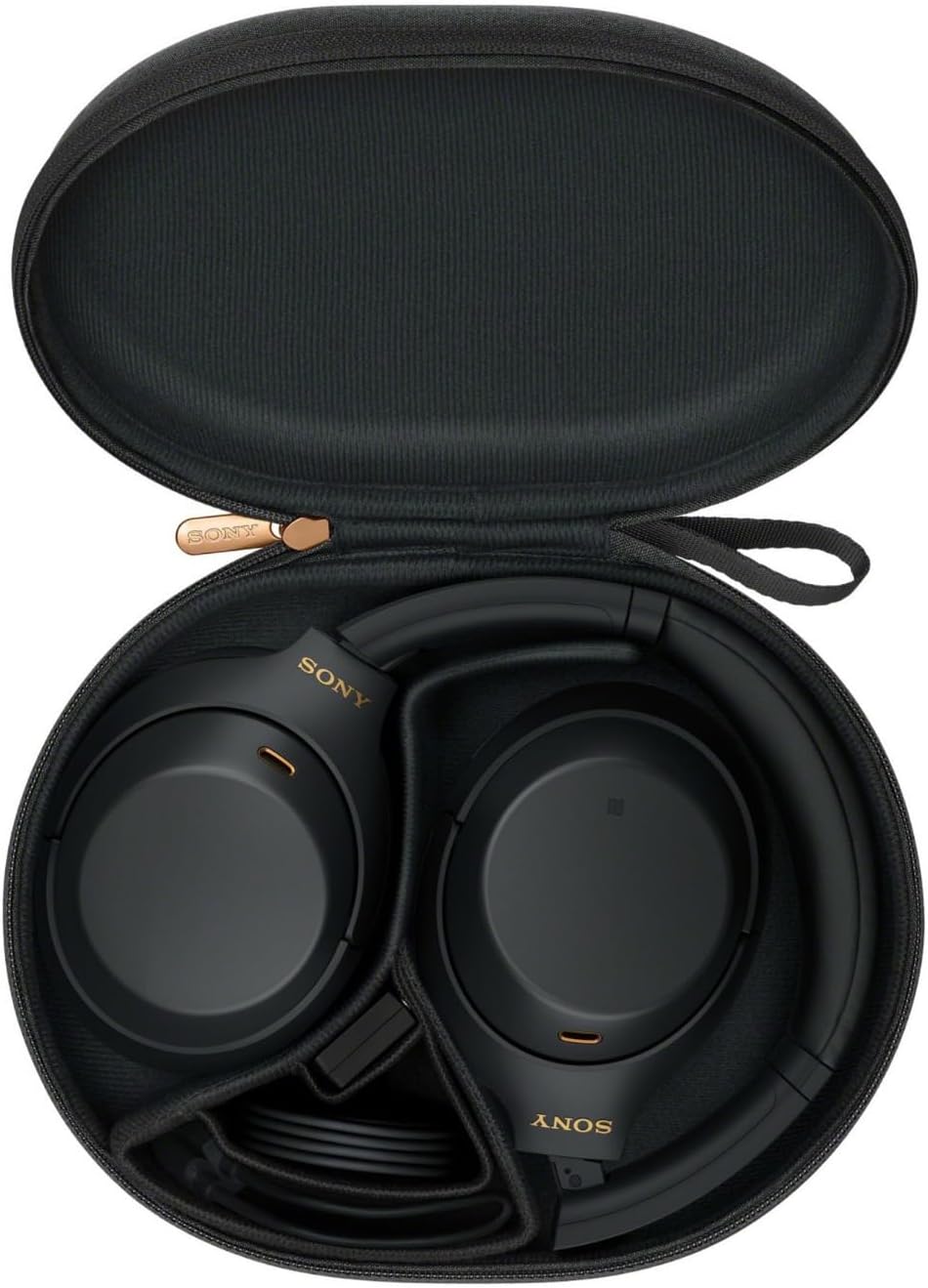 Sony WH-1000XM4 Wireless Bluetooth Noise Canceling Over-Ear Headphones (Black) in-Ear Wireless Earbuds Bundle - Portable, Long-Lasting Battery, Quick Charge, (2 Items)