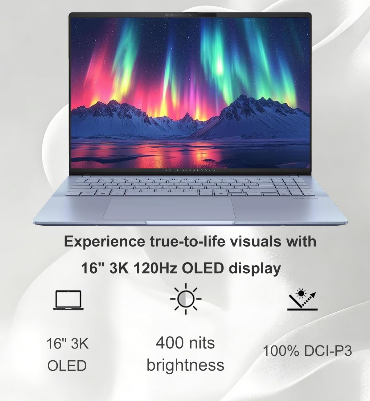 ASUS Vivobook S 16 AI PC Laptop, 16' 3K OLED, 32GB DDR5 RAM, Intel 16-Core Ultra 9 285H (> i9-13900H) for Photographer, Designers, FHD IR Webcam, IST Computer Customized 512GB/1TB/2TB SSD, Win 11 Home