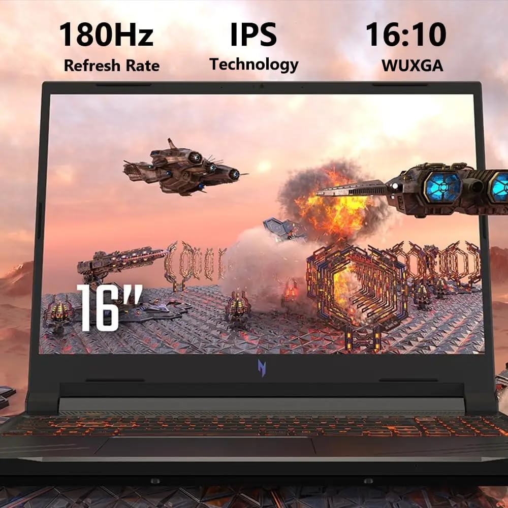 acer Nitro V 16 AI Gaming Laptop | 16' WUXGA IPS 180Hz | AMD 8-Core Ryzen 7 260 | 64GB DDR5 2TB SSD | GeForce RTX 5050 8GB DLSS4 (Up to 440 AI Tops) | Backlit Keyboard Win11 Pro w/DLCA Accessory