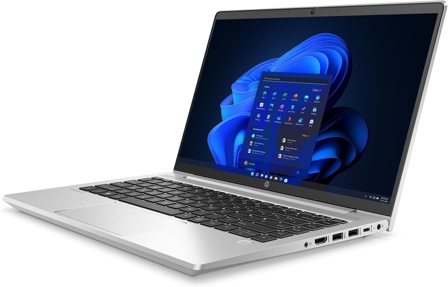 HP ProBook 445 G9 Business Laptop (14' FHD Touchscreen, AMD Ryzen 7 5825U, 32GB RAM, 1TB SSD, 8-Core (Beats i7-1165G7)) Fingerprint Reader, Webcam, Ethernet, Wolf Pro Security, Win 11 Pro, Silver