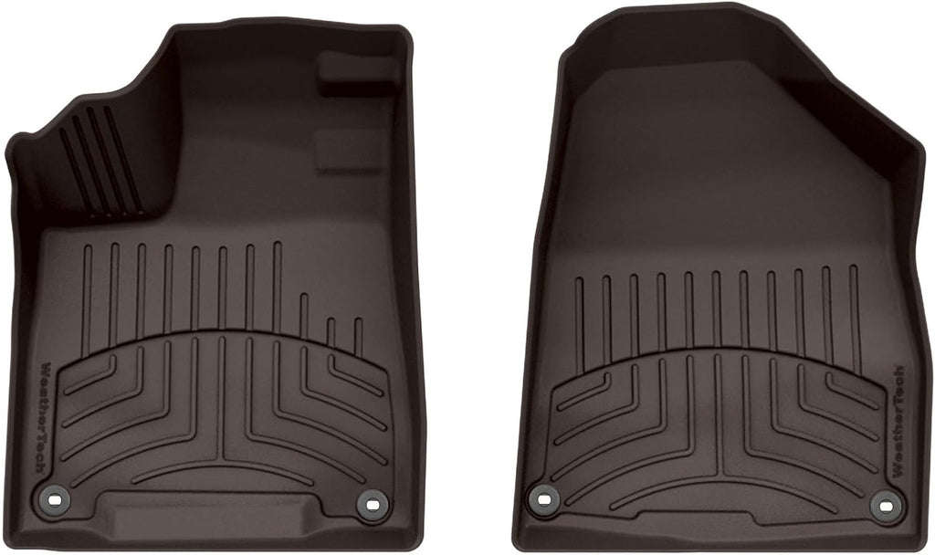 WeatherTech FloorLiner HP Custom Fit Floor Mats for Acura MDX - 1st Row (475761IM), Cocoa