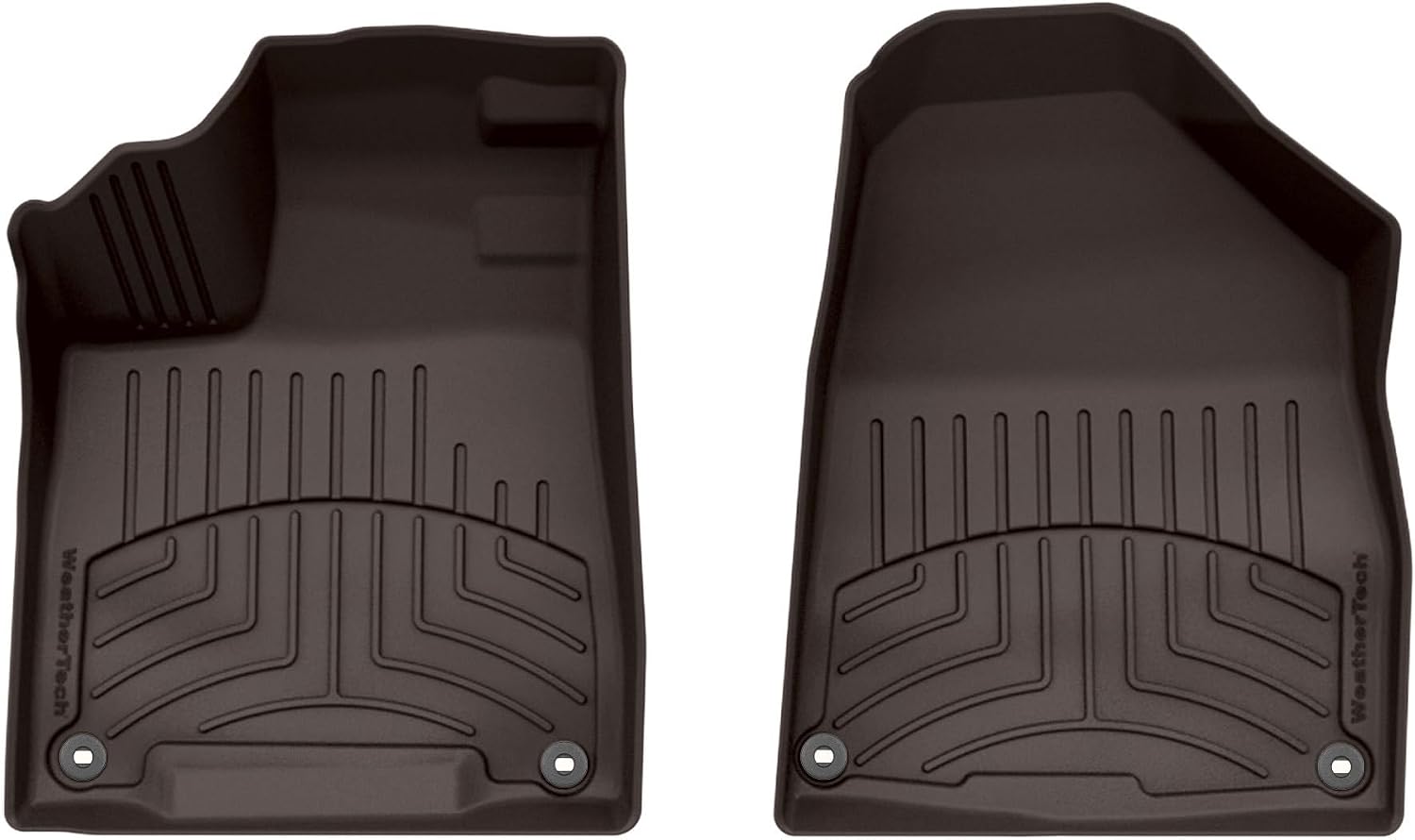 WeatherTech FloorLiner HP Custom Fit Floor Mats for Acura MDX - 1st Row (475761IM), Cocoa