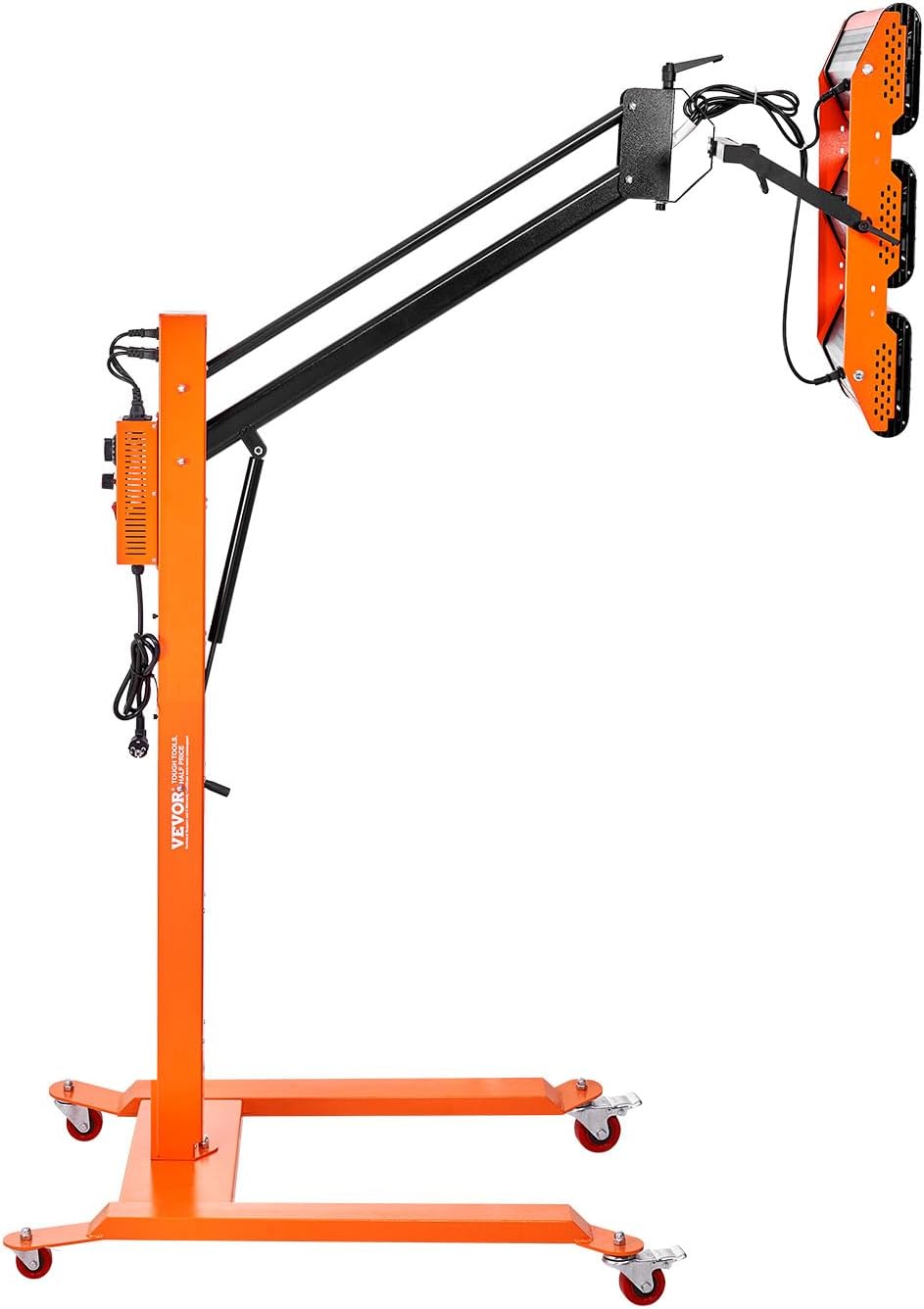 VEVOR Infrared Drying Lamp, 3300W with 1-60 min Timer, Automatic Heat for Automotive Repairs, Includes Stand, Covers 8.61 sq.ft, Ideal for Spray Booth Heating, Quick Paint Drying, Engine Warm-Up 110V