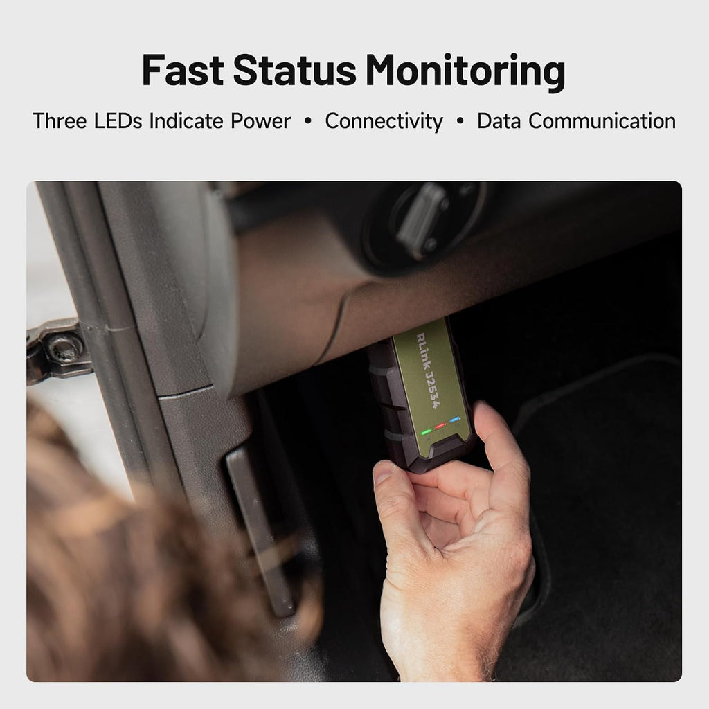 TOPDON RLink J2534 OEM Reprogramming and Diagnostic Tool, Enhanced J2534 VCI, J2534-Pass-Thru for J2534/D-PDU/CAN-FD/DoIP, Supports 18+ Vehicle Brands, No OE Software Provided