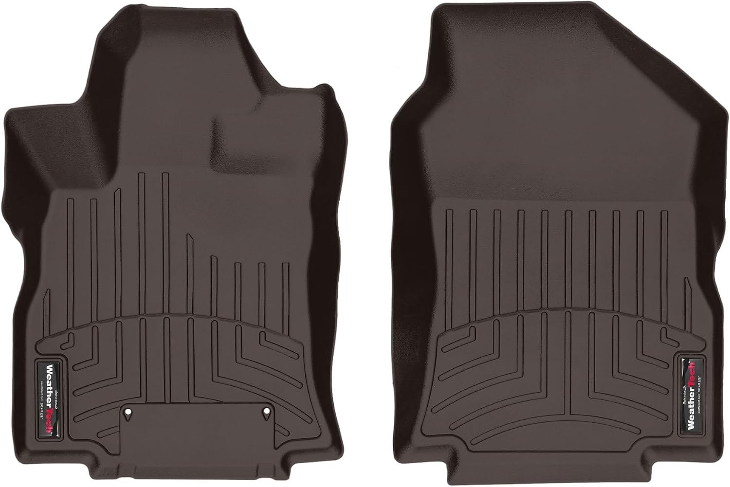 WeatherTech Custom Fit FloorLiners for Subaru Ascent, Ascent, 1st Row (4714751), Cocoa