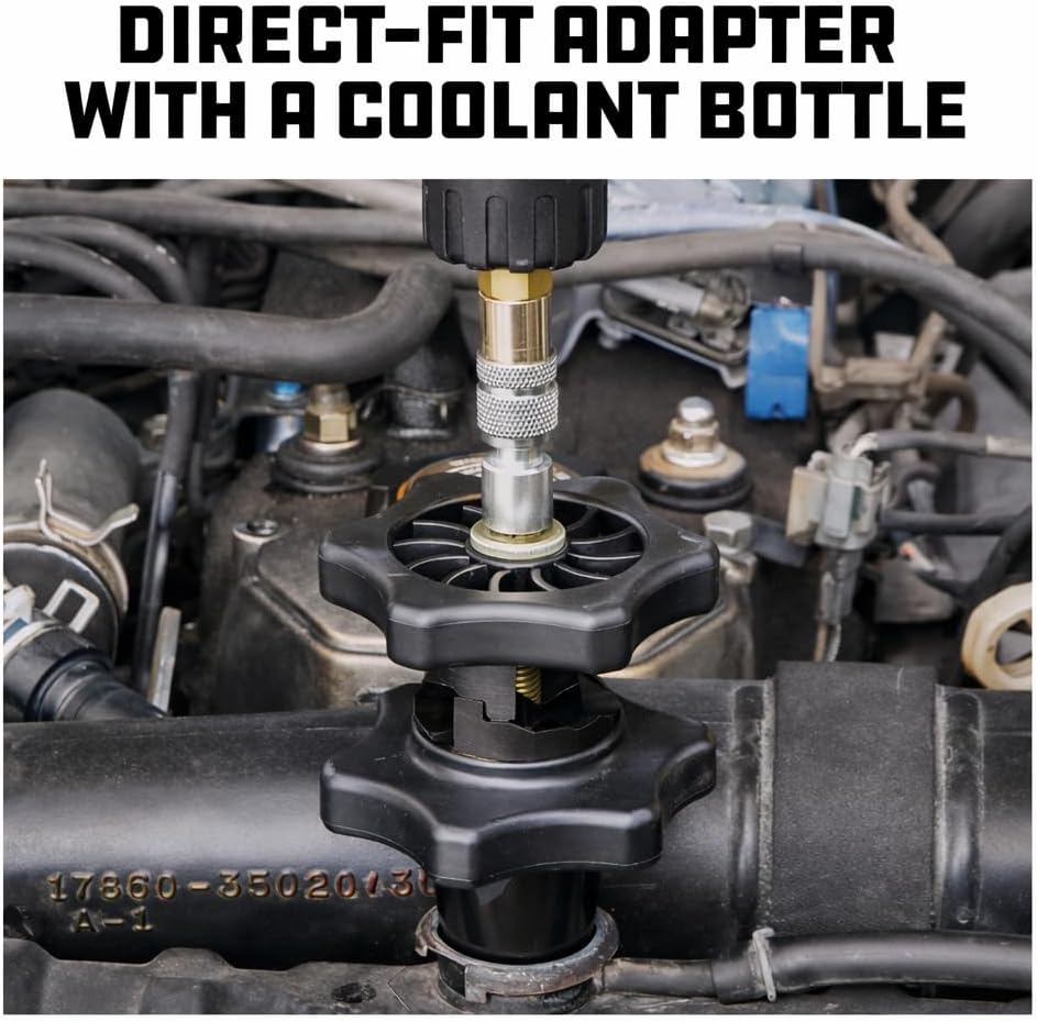 Powerbuilt 22 Piece Cooling System Pressure Tool Kit, Service and Leak Detection for Cars and Trucks, Coolant Adapters, Storage Case 940427