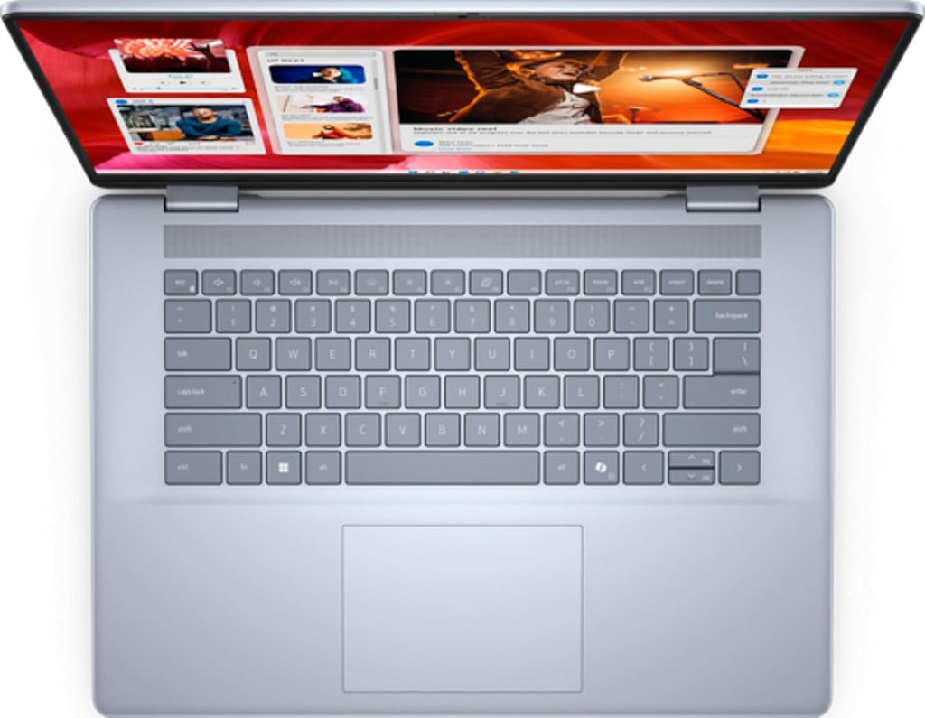 Dell Inspiron 16 Plus Personal Laptop, 2025, 16' 2560x1600 IPS, Intel Core Ultra 9 185H 16-Core, 16GB LPDDR5, 1TB SSD, Win10 Home, Backlit Keyboard, Wi-Fi 6E, BT 5.2, 1080p FHD Camera, Ice Blue