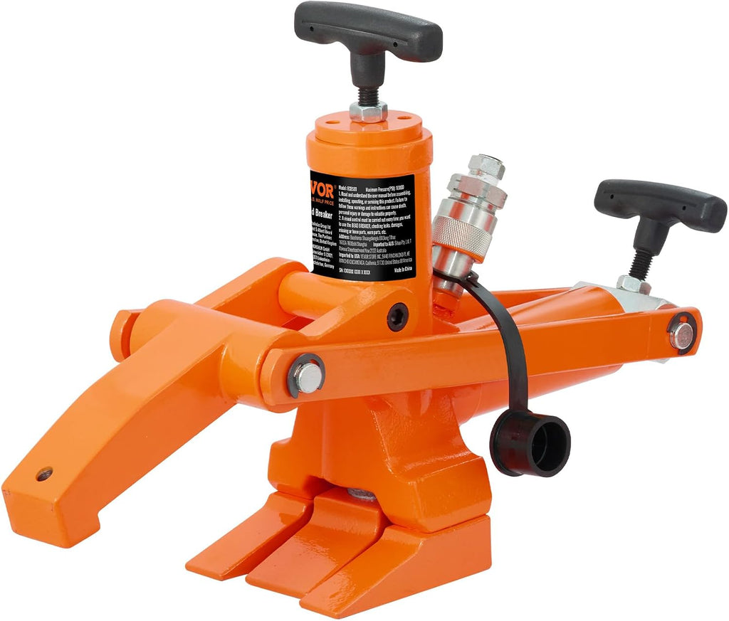 VEVOR Hydraulic Bead Breaker, 10000 PSI Tire Bead Breaker with Metal Foot Pump, Heavy-Duty Steel Bead Breaker Tool for Tractors, Trucks, Buses, Lawn Mowers, ATVs