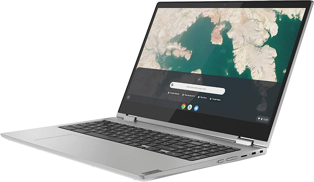 Lenovo C340 15.6' FHD Touchscreen 2-in-1 Chromebook Laptop, Intel i3 CPU(Up to 3.4GHz), 4GB RAM, 64GB Space, USB-C, Wi-Fi, Bluetooth, Chrome OS, Grey, High-End Business/Luxury Gift, with Earbuds