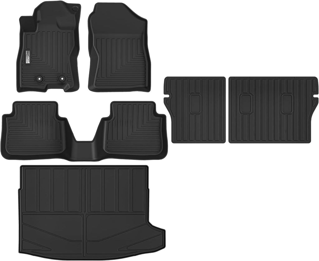Floor Mats & Cargo Liner for 2026 Subaru Crosstrek Hybrid (Fit Hybrid, Not for Gas),TPE All Weather Protection Slush Floor Liner and Backrest Mat Accessories