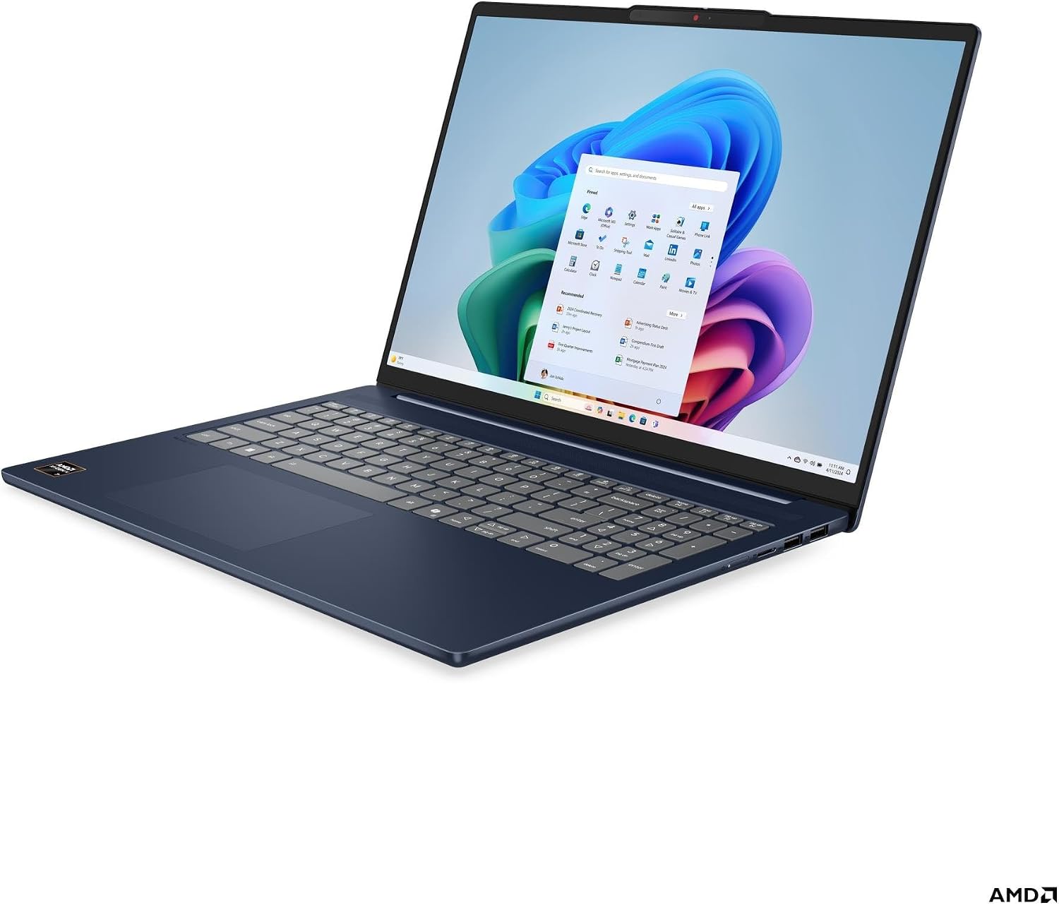 Lenovo IdeaPad Slim 5 16AKP10 2025 Laptop 16' WUXGA IPS Touchscreen 8-Core AMD Ryzen AI 7 350 16GB DDR5 1TB SSD AMD Radeon 860M Graphics Wi-Fi 7 Backlit Keyboard Win11 Home w/ONT 32GB USB