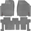 WeatherTech Custom Fit FloorLiners for Infiniti JX, QX60, Pathfinder - 1st & 2nd Row (46445-1-2), Grey