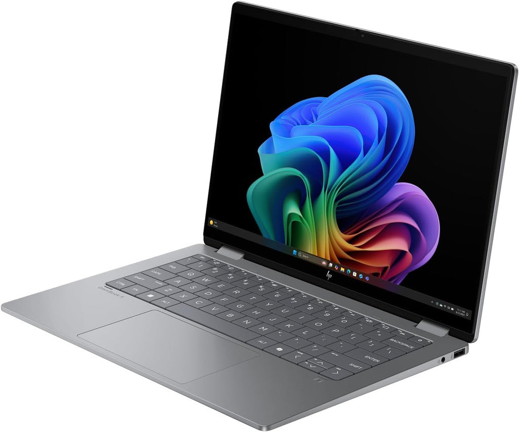 HP OmniBook X Flip 2-in-1 Laptop 14' WUXGA IPS Touchscreen 8-Core AMD Ryzen AI 7 350 24GB LPDDR5 1TB SSD AMD Radeon 860M Graphics Wi-Fi 6E Backlit Keyboard Win11 Home w/ONT 32GB USB