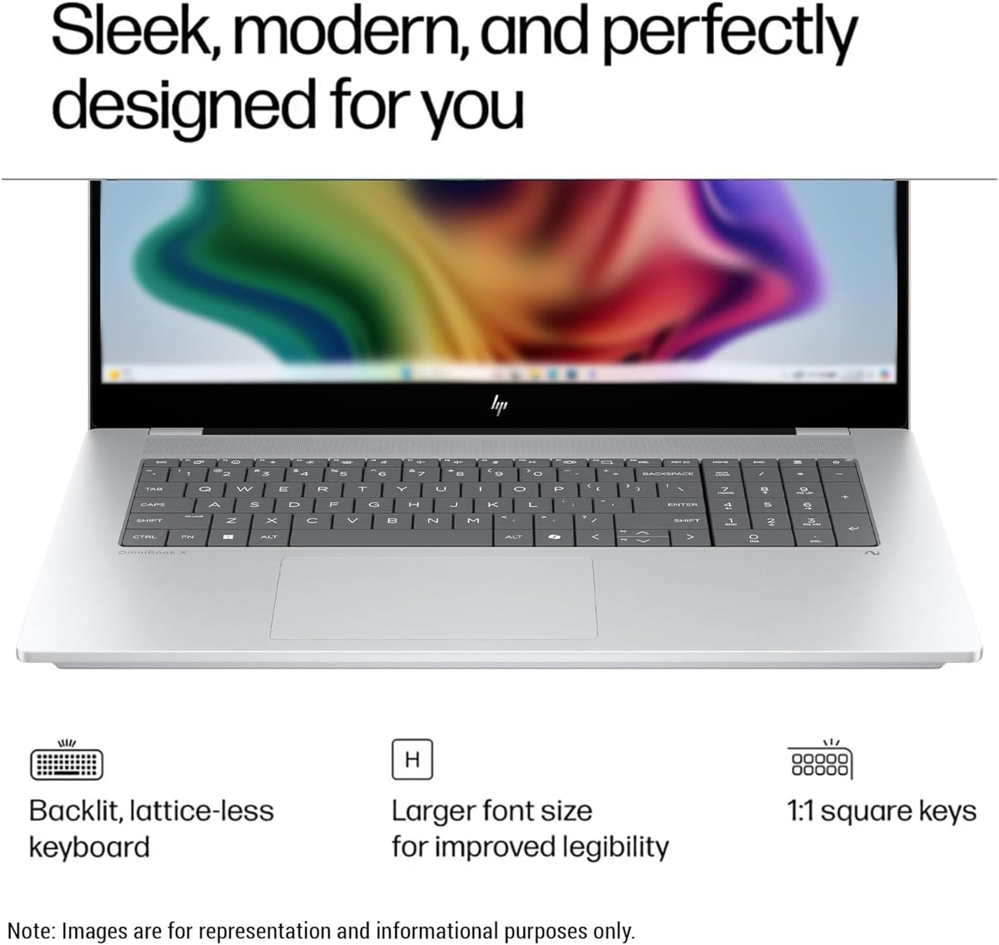 HP OmniBook X AI Powered Laptop 17.3' Touchscreen IPS FHD (Replaces Envy 17) (Intel Ultra 7-258V, 32GB LPDDR5X, 2TB PCIe SSD, Intel Arc 140V, Backlit KB, Thunderbolt 4, WiFi 7, Win 11 Pro) w/DKZ USB