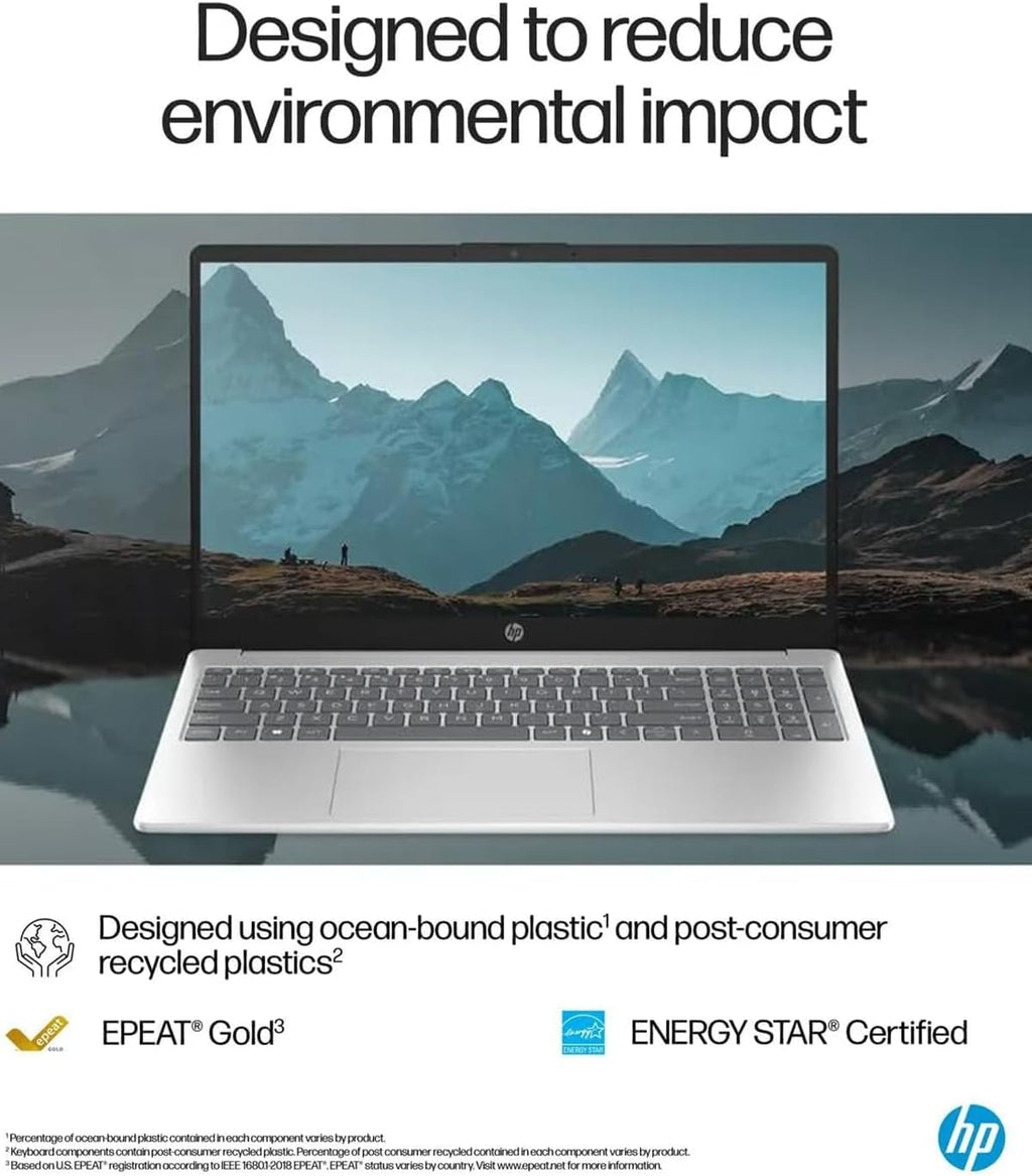 HP 2025 15.6' Touchscreen Laptop - w/Office Lifetime & Win 11 Pro&External DVD Drive, Intel i3 1315U(Up to 4.5GHz), Wi-Fi 6, Copilot AI, HD Touch Display, Long Battery Life, 32GB RAM, 1TB SSD