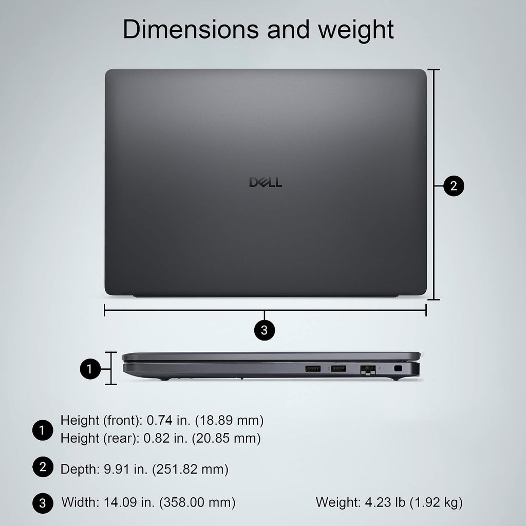 Dell Pro 16 (Next Gen Latitude 3550) Business AI PC Laptop (16' FHD+, Intel 12-Core Ultra 5 235U (> i7-1355U), 32GB DDR5 RAM, 1TB SSD) Backlit, Anti-Glare, Wi-Fi 6E, 1080p Webcam, Win 11 Pro, PC16250