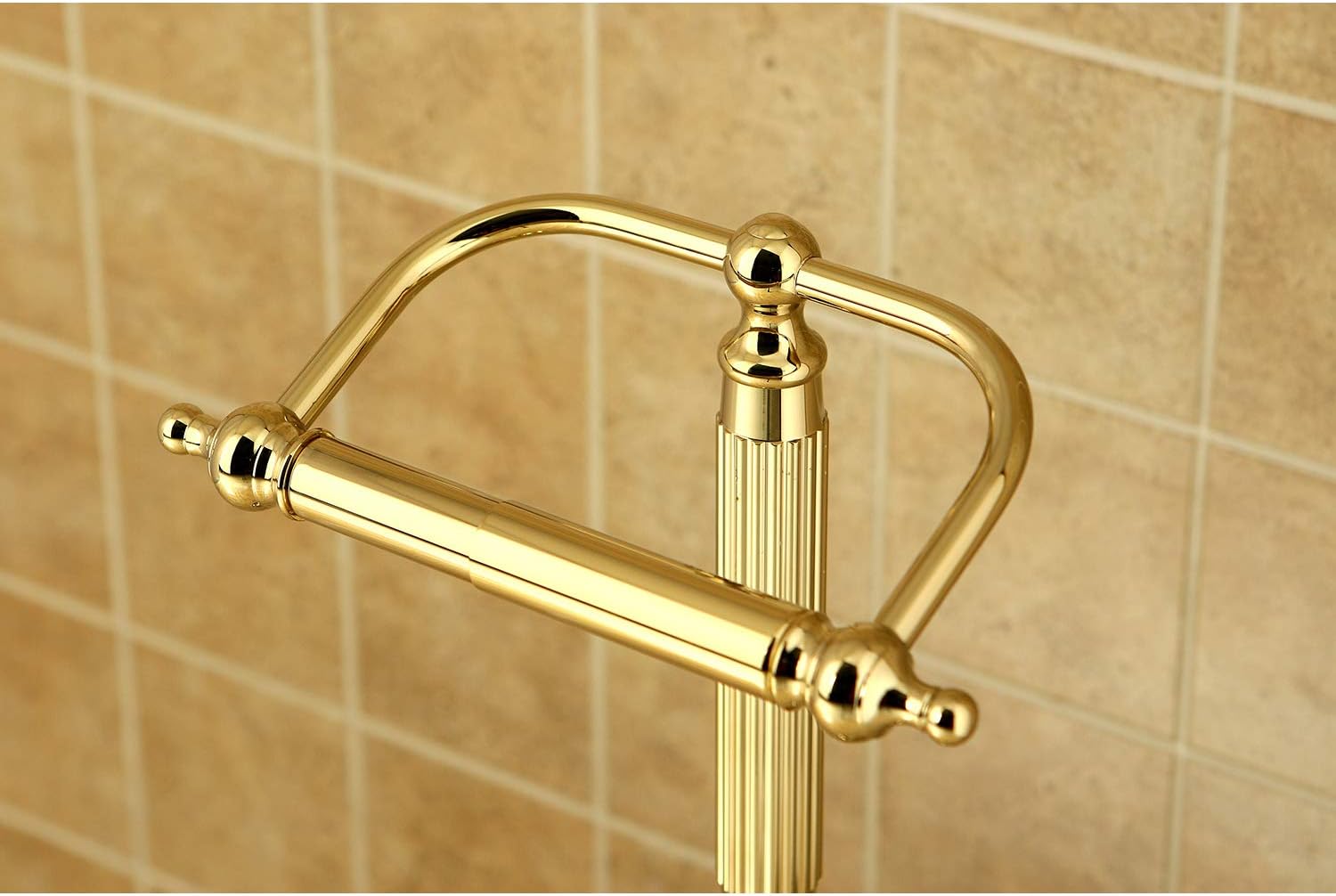 Kingston Brass CC2102 Georgian Pedestal Paper Holder, 21-1/2-Inch, Polished Brass