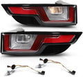 CNNELL 1 Pair Brake Tail Lights Rear Lamp Assembly Compatible with Range Rover Evoque 2012-2018 Assembly Rear Lights