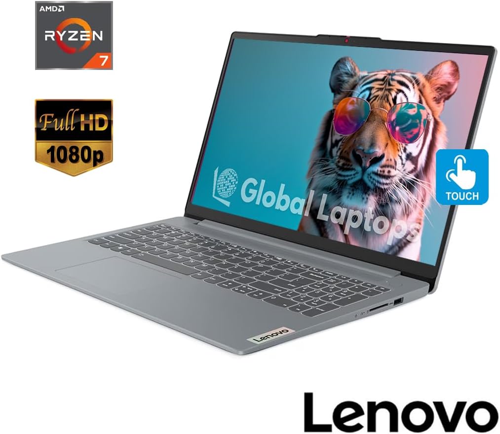 Lenovo IdeaPad Slim 3 15ABR8 2025 Business Laptop 15.6' FHD IPS Touchscreen 8-Core AMD Ryzen 7 5825U 16GB DDR4 2TB SSD AMD Radeon Graphics Wi-Fi 6 Win11 Home w/ONT 32GB USB