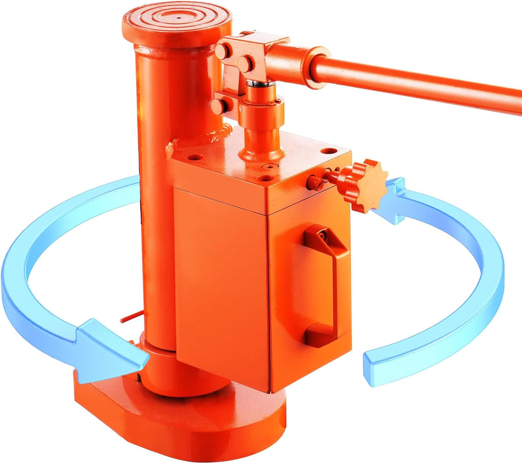 VEVOR Hydraulic Toe Jack, 5 Ton On Toe Toe Jack Lift, 10 Ton On Top Lift Capacity Machine Jack, 1.0-9.1 in Toe Height, 14.6-22.4 in Top Height, 360° Rotatable Claw Jack for Machinery, Industry