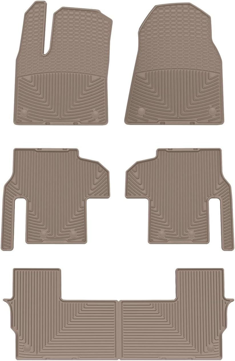 WeatherTech All-Weather Floor Mats for Jeep Wagoneer L, Grand Wagoneer L, Grand Wagoneer - Full Set (W713TN-W714TN-W715TN), Tan