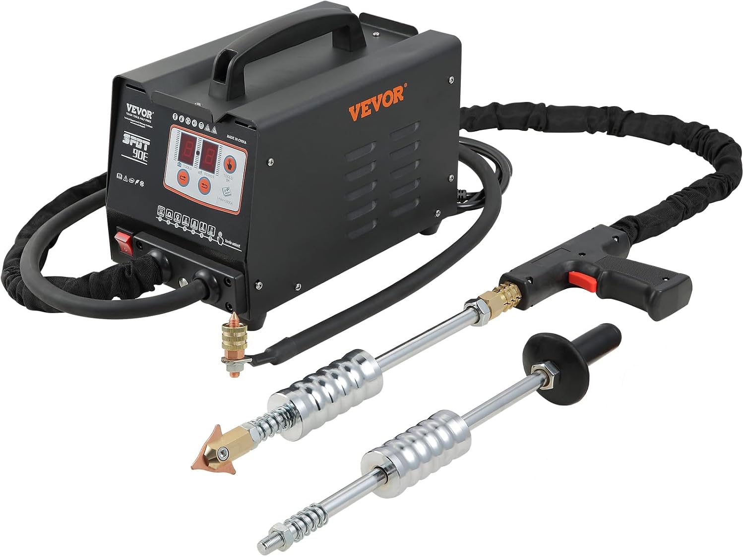 Bestauto VEVOR 110V Spot Welder Dent Puller, 3000W Stud Welder Dent Repair Kit, 7 Models Spot Welding Machine for Car Body Dent Repair