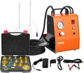 VEVOR Electric Brake Bleeder Kit, Professional 110V Brake Master Cylinder Bleeder Kit with Pressure Gauge & Built-in Air Pump, Versatile Brake Bleeder Adapter Set for Both DC & AC Power