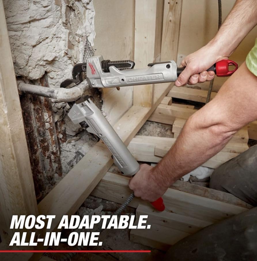 Milwaukee Electric - Cheater Aluminum Adaptable Pipe Wrench