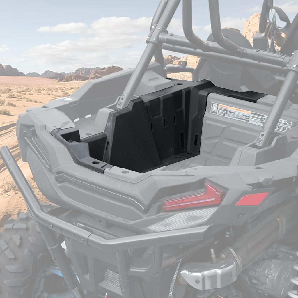 A & UTV PRO Left Side Rear Box Section for Polaris RZR XP 1000/ XP 4 1000 / XP Turbo/XP 4 Turbo 2014-2023, Combined Rear Luggage Storage Bed Box Accessories, Replace # OEM 5454271, LH,Black