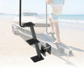 VEVOR Boat Trailer Steps, 3-Step, Heavy-Duty Boat Trailer Steps with Handle, Non-Slip Surface, 3 Mounting Angle Options, Carbon Steel Ladder Suitable for 3' x 3'/3' x 5'/4' x 4' Frame, Side Mounting