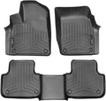 WeatherTech Custom Fit FloorLiners for Audi Q7, SQ8, Q8-1st & 2nd Row (44887-1-2), Black