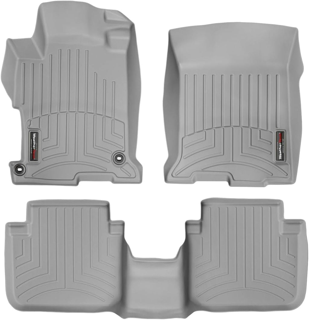 WeatherTech Custom Fit FloorLiners for Honda Accord - 1st & 2nd Row (46481-1-2), Grey
