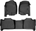 SMARTLINER Floor Mats 2 Row Liner Set for 2007-2014 Chevrolet Suburban