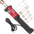 Induction Heater 1300W 110V Bolt Removal,Handheld Magnetic Induction Heater Tool with 5 Coils for Rusty Screw Removing,Red