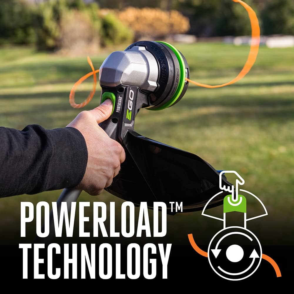 EGO Power+ String Trimmer, Battery Powered, 15' Trimmer for Weeds and Grass with POWERLOAD, Telescopic Aluminum Shaft, Battery and Charger Not Included - ST1510T